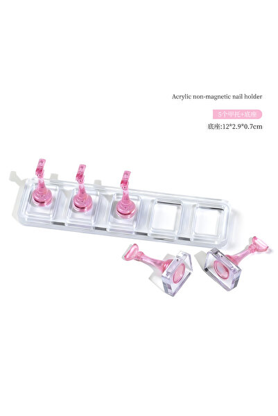 Choice6 05-5Grids 5/10Grid Non-Magnetic Nail Acrylic Display Stand Transparen...