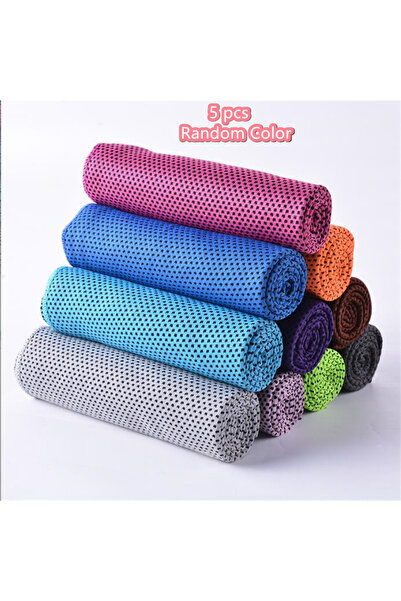Choice 5 pcs 1-10 pcs Cooling Towel Instant Relief Microfiber Cool Towels Chi...