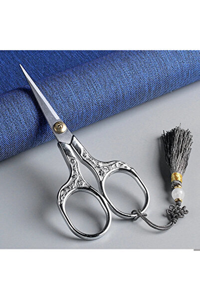 Choice1 Silver Vintage Craft Scissors Stainless Steel Square Handle Household...