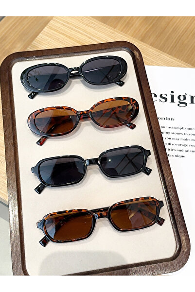 Choice5 4PCS-C6-M 1PC/4Pcs Fashionable Mixed Glasses Set, Oval Glasses, Chic ...