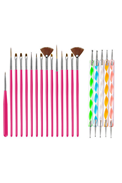 Choice1 20 5/20Pcs Nail Art Brush Design Tip Painting Drawing Carving Dotting...