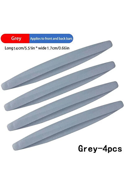 Choice4 gray-4 Anti-Collision Patch Car Bumper Guard Strip Anti-Scratch Bumpe...
