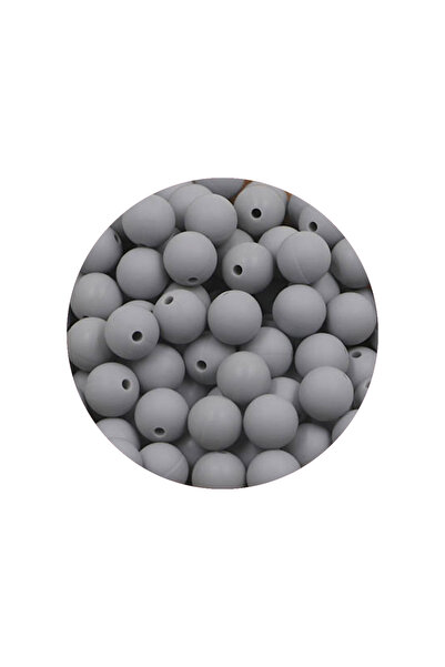 Choice30 50pcs 15mm Light gray 50Pcs/Lot 12/15mm New Color Silicone Beads for...