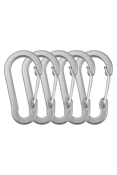 Choice4 Silver 5pcs 5/10/12pcs Carabiner Clips Mini Aluminum Alloy Keychain C...