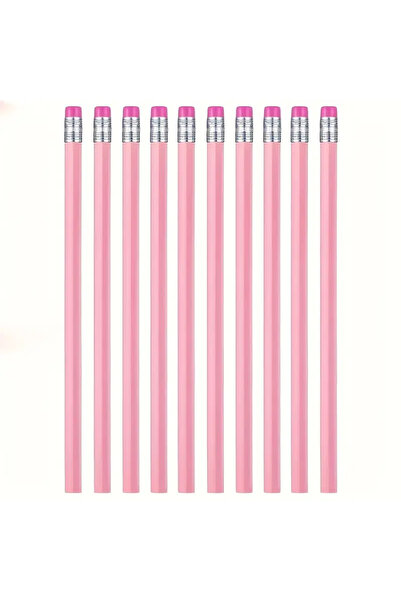 Choice 10pcs 10/20/30pcs Wooden Pink Wedding Pencil with Eraser, Hb Pencil fo...