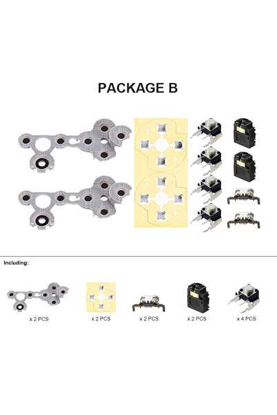 Choice B DATA FROG 3D Analog Stick LB RB Bumper Trigger Button For Xbox One S...