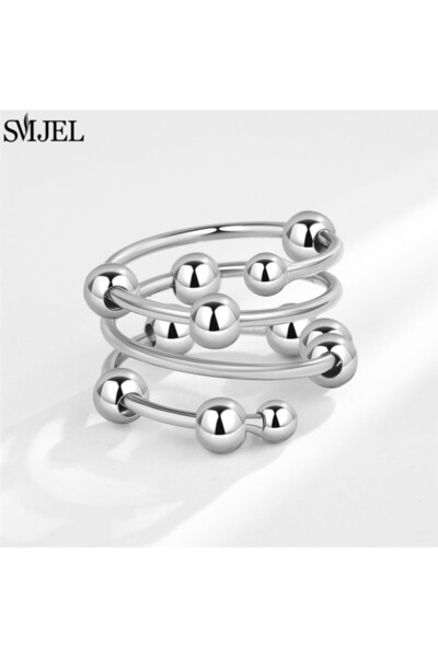 Choice resizable TJZ465 Cute Happy Cat Anti Stress Anxiety Fidget Spinner Rin...