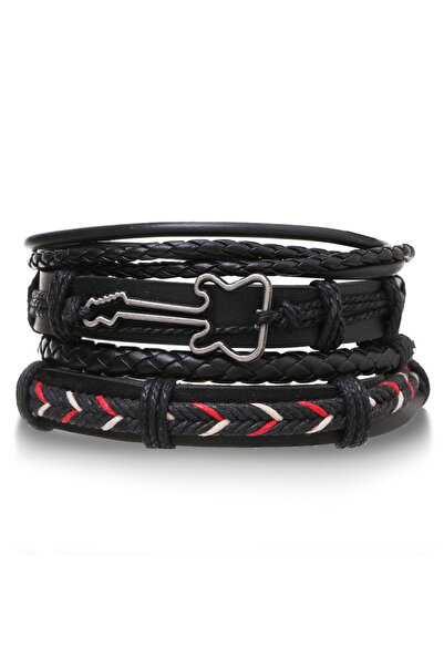 Choice21 7 4Ps/ Set Leather Bracelets for Men Braided Wrap Vintage Life Tree ...