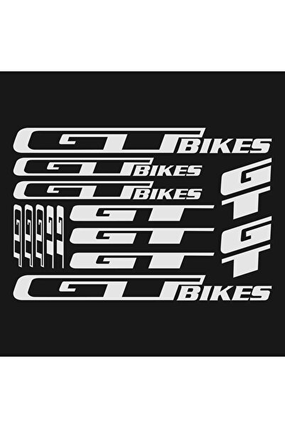 Choice1 White 14PCS/SHEET bike riding helmet creative sticker, FOR GT bike bi...