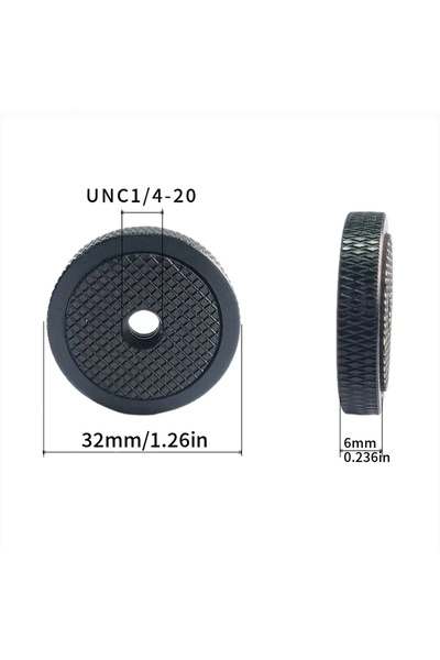 Choice1 4PCS 14X32 nut 4PCS Aluminum Alloy 1/4-20 Hot Shoe Mount Antiskid Nut...