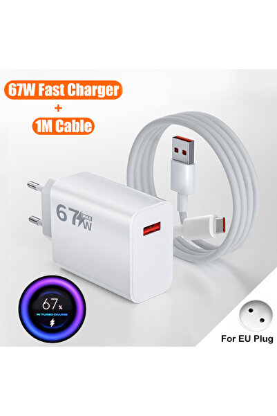 Choice EU 67W 2in1 67W USB Charger Fast Charging Phone Wall Adapter For iPhon...