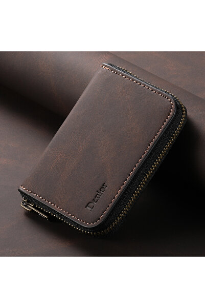 choice2 Brown Denior Magnetic Card Case for All Magsafe Functions PU Leather ...