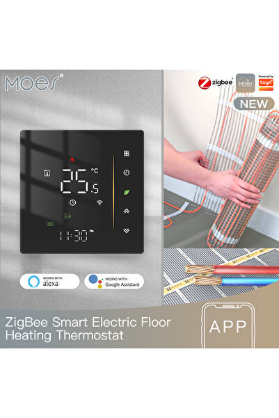 Choice1 ثيرموستات MOES للتدفئة الكهربائية بتقنية Zigbee للتحكم في درجة حرارة ...