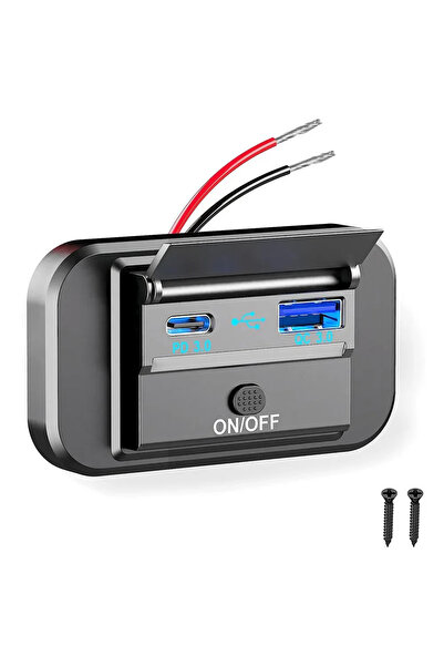 choice2 kebidumei PD QC3.0 4 Ports Dual PD Dual QC 3.0 USB Car Charger with S...