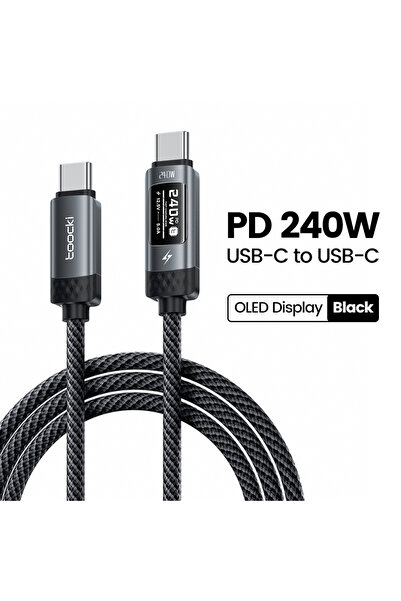Choice5 toocki 2m 240w 1PCS Black Toocki 240W USB C Cbale Fast Charging OLED ...