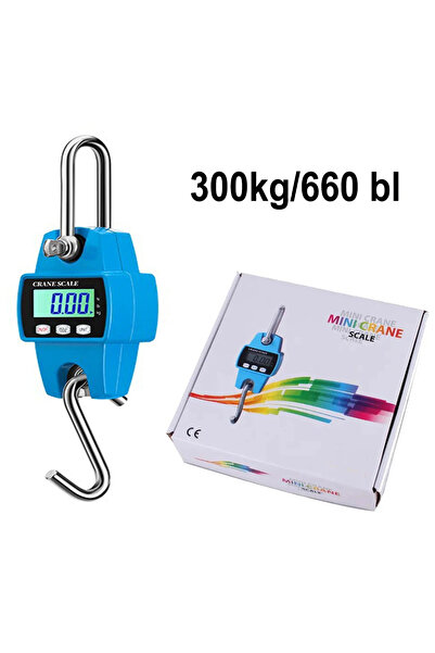 Choice1 300kg Blue 200/300KG Digital Hanging Scale High-Precision LCD Display...