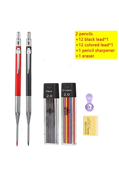 Choice10 Mix pencil set A 30mm Deep Hole Long Nib Mechanical Pencil Set Solid...