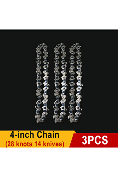 Choice9 3pcs 4-inch Chain 4 Inch Saw Blade Chainsaw Chains and Guide Bar Mini...
