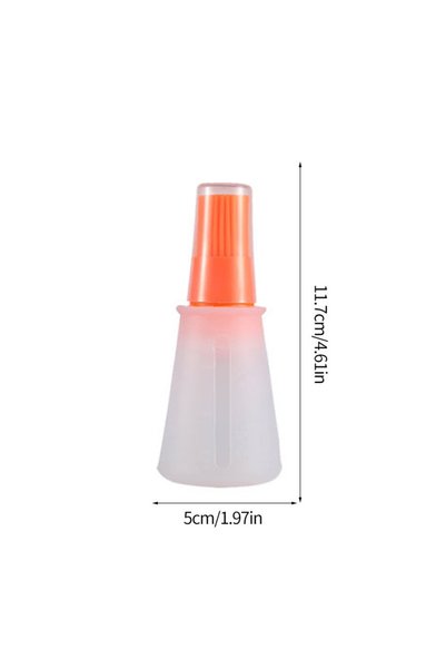 Choice ORANGE Silicone Heat-resistant Food Grade Kitchen Baking Oil Dispenser...