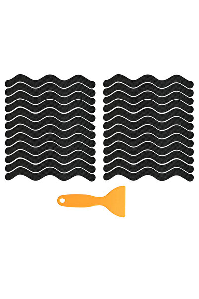 Choice 24Pcs Black Set 6/12/24Pcs Anti Slip Shower Stickers With Scraper Safe...