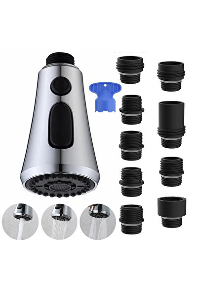 Choice1 01 Efficient 9 Nozzles Sprayer for Kitchen Faucet, Replacement Head f...