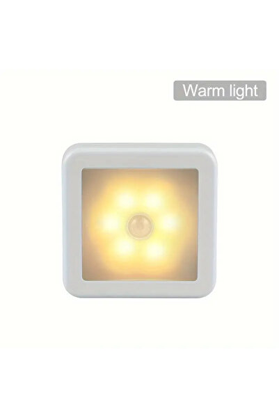 Choice 1pc Warm White Motion Controlled Human Body Sensor LED Night Light Sma...
