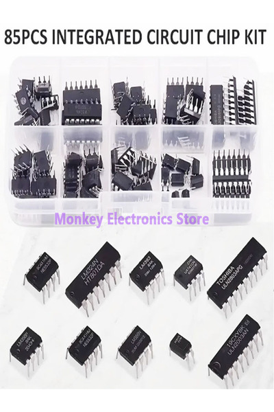 Choice 85pcs kit 85PCS Integrated Circuit IC NE555 LM324 LM358 ULNN2803 IC ch...