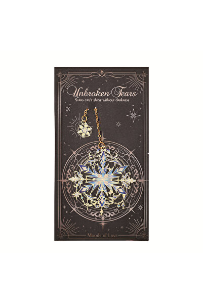 Choice Snowflake Vintage Art Metal Bookmark Gold Chain Ideal Gift for Literat...