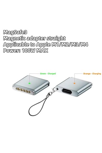 Choice13 M3-100W-Sky Blue 100W PD Type-C to MagSafe 3 Magnetic Fast Charging ...