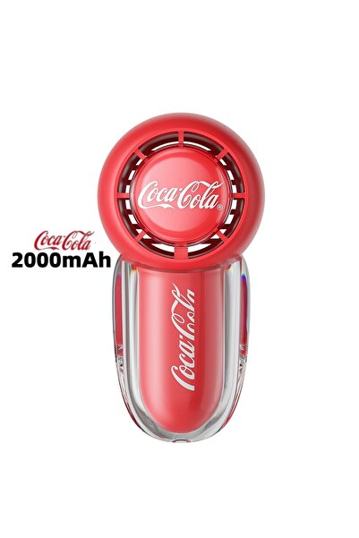 Choice Red Coca Cola Mini Handheld Fan 3 Speed Strong Wind USB Wireless Long ...