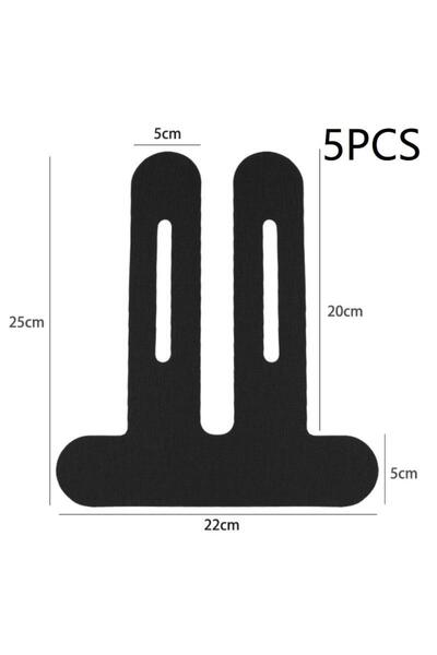 choice2 5PCS Black 1/5Pcs Pre-Cut Kinesiology Tape For Knees Waterproof Elast...