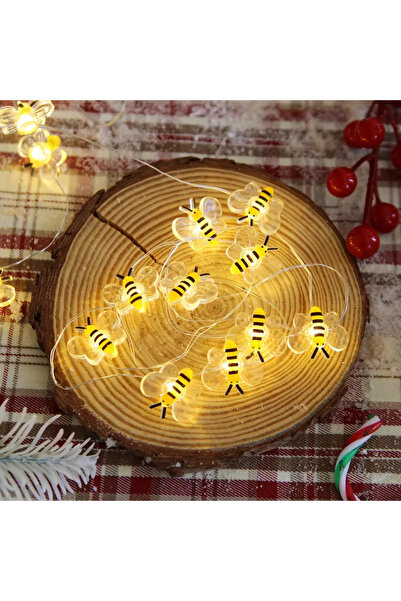Choice 3M30LED Warm White 1pc 10/20/30 LED Cute Bee String Lights Garden Fair...