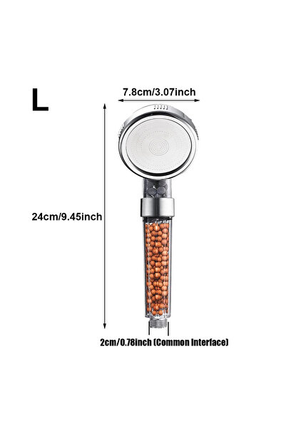 Choice10 Large Shower head 1pc Filtered Shower Head ABS High Pressure Water S...
