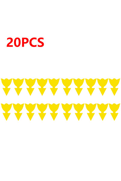 Choice4 20pcs Tulips 10-40Pcs Sticky Traps Fruit Fly Trap Yellow Sticky Bug T...