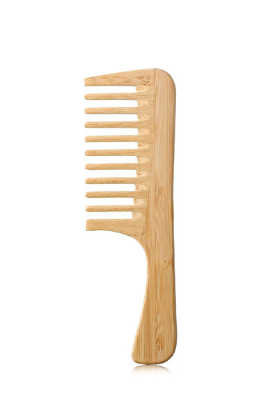 Choice1 1pc-C 1pc/3pcs Handmade Bamboo Anti-Static Combs Set, Natural Bamboo ...
