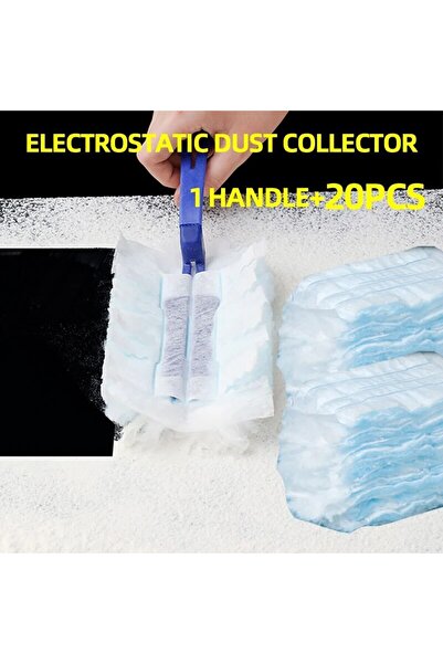 Choice4 1 handle 20 PCS Electrostatic Dust Collector For Household Disposable...