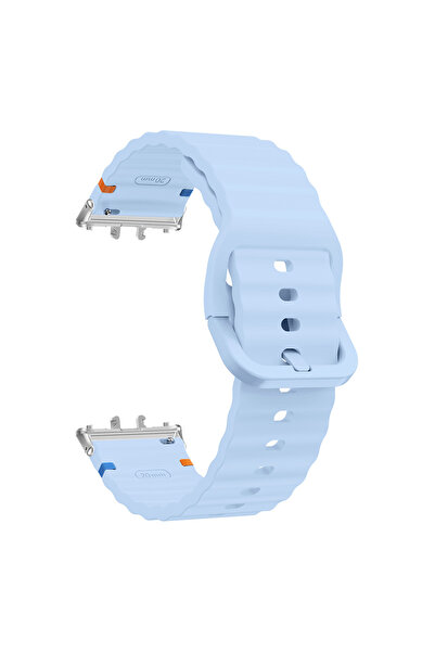 Choice16 for Galaxy Fit 3 Light BlueS Silicone Sport Strap for Fit 3 Band Sma...