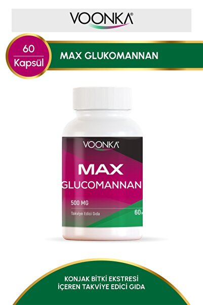 Voonka Max Glukomannan 500 mg 60 Kapsül