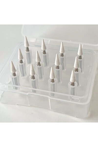 Choice Cn1 12Pcs White Stone Polisher Grinders for 2.35mm Low Speed Contourin...