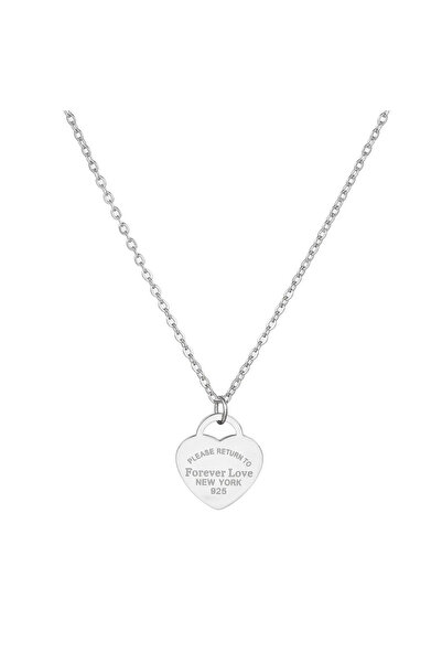 Choice Steel necklace Women's Double-Sided Diamond Heart Bracelet, Black&Whit...