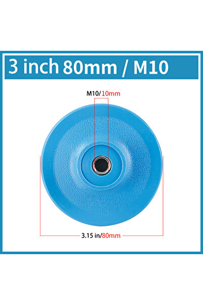 Choice4 3 inch M10 ﻿ Sanding Disc Backing Pad 3"/4" Self-Adhesive Polishing P...