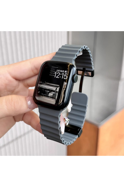 Choice17 42 44 45 46 49mm Deep Gray Magnetic Buckle Strap For Watch Band Ultr...