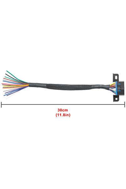 Choice 30CM 30cm DIY 16pin Female to Male OBD Cable OBD2 16 Pin Extension 10C...