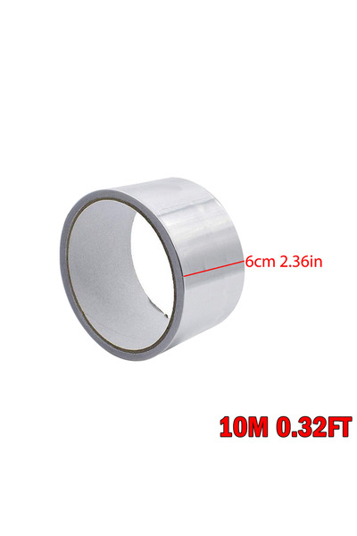 Choice4 60mmx10m Aluminum Foil Heavy Duty Tape High Temperature Sealing for H...
