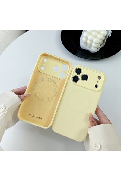 Choice5 iPhone17 Pro Yellow Original Silicone Protective For Magsafe Soft Cas...