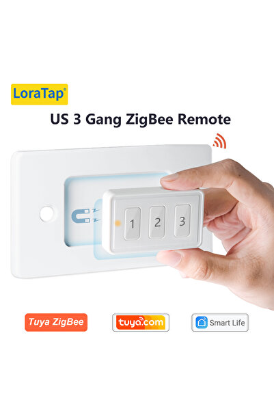 Choice3 جهاز تحكم عن بعد لاسلكي 3 Gang US LoraTap ZigBee 3.0 مزود بـ 13 زر ضغ...