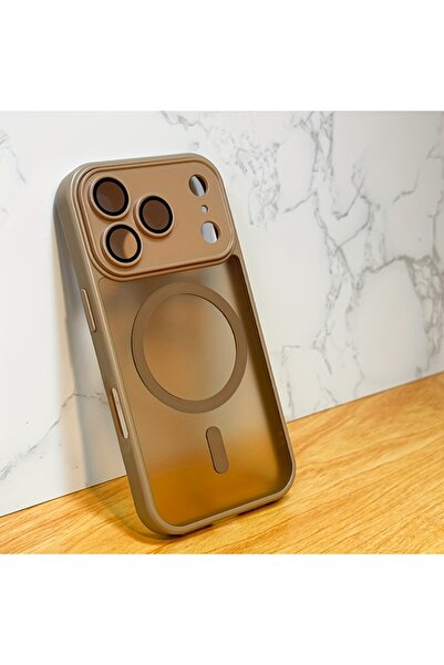 Choice35 iPhone 14 Desert Gold Magnetic Luxury Lens Protector Matte Transluce...