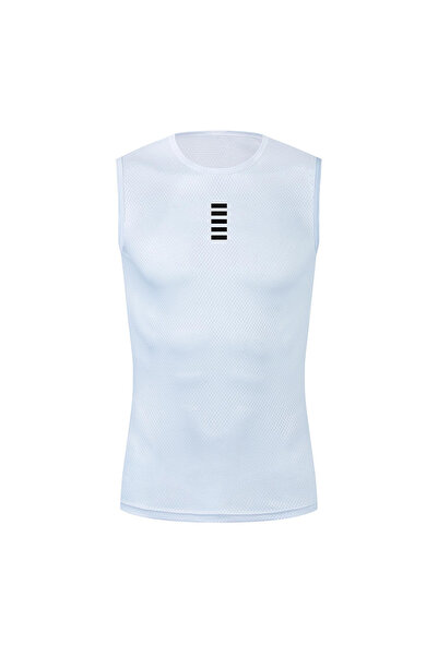 Choice M White 2 Reflective Cycling Base Layers White Cycling Undershirt Quic...