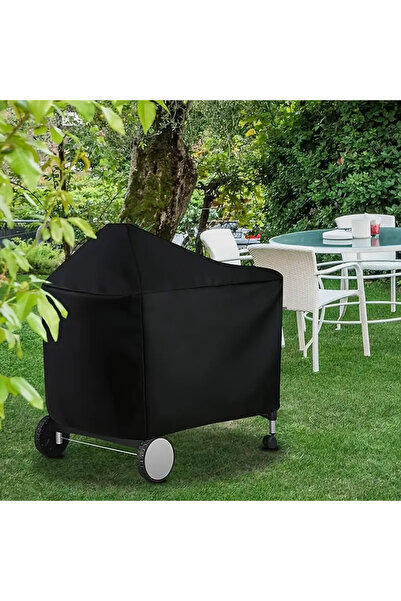 Choice 123x65x101cm black 1pc Waterproof BBQ Grill Cover for Weber 22 inch Pe...