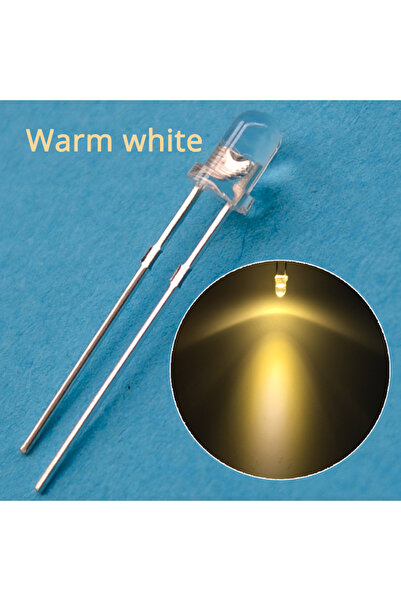 Choice 100PCS Warm White 100/1000Pcs F3 3mm Round LED Assortment Kit Ultra Su...